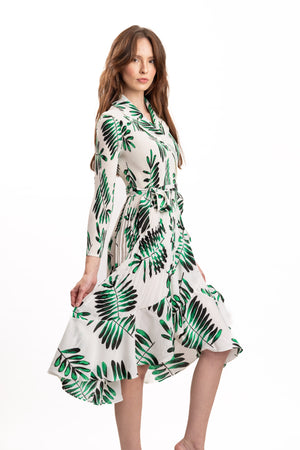 VE S23 Green Palm Dress