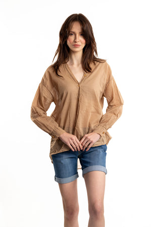 ET S23 Camel Cotton Shirt