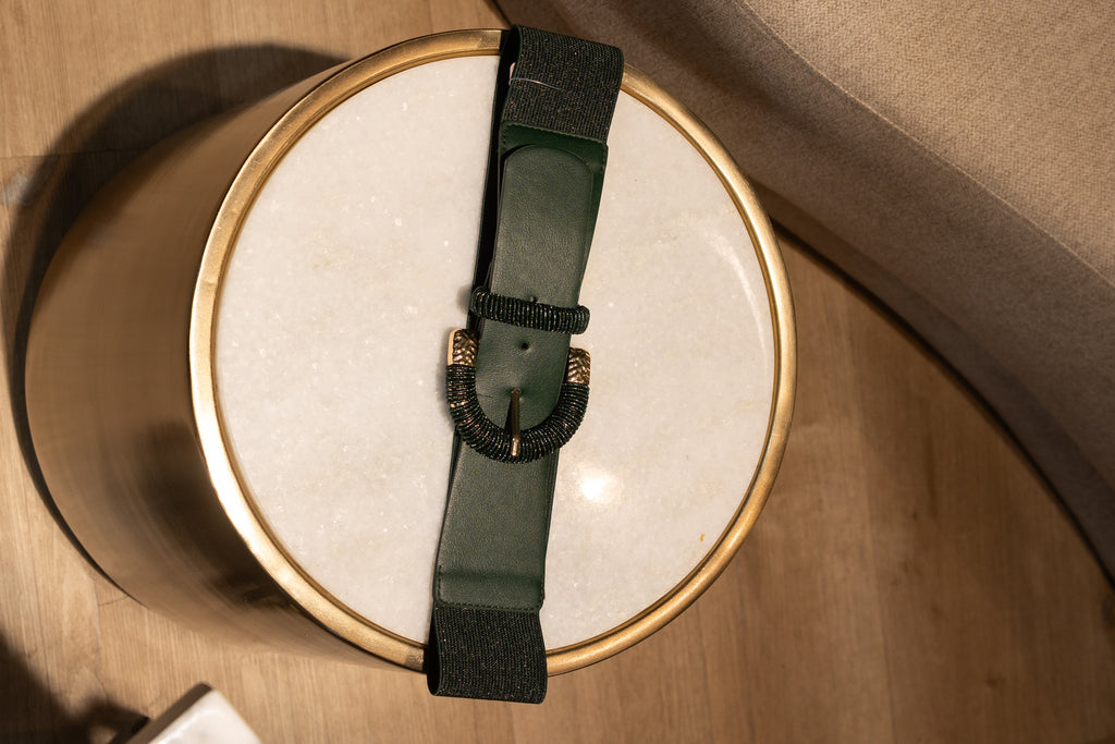 Green Leather Belt
