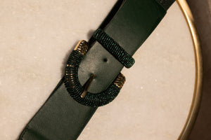 Green Leather Belt
