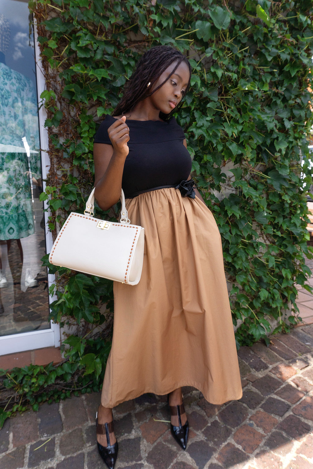 Black and Brown Dress