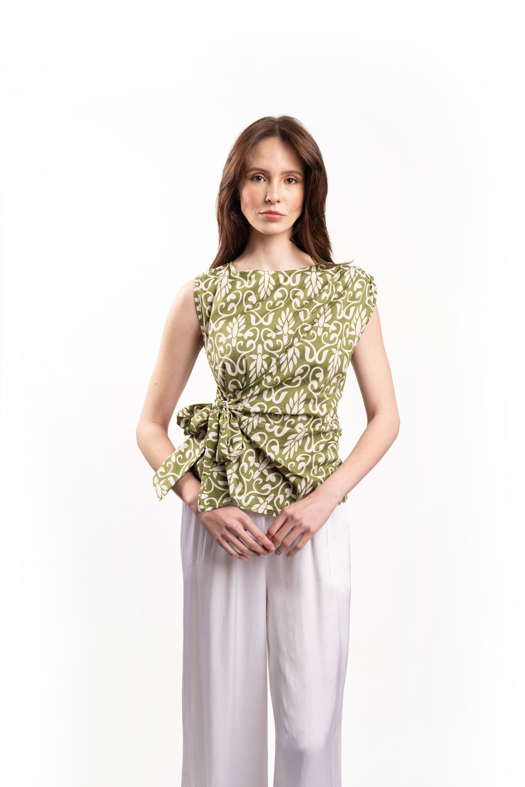 CI S23 Green Paisely Top
