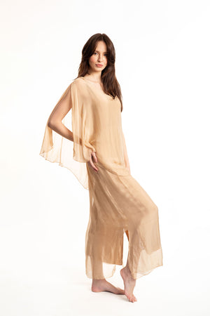 DP S23 Beige Silk Dress